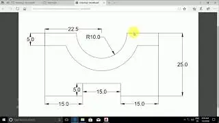 AutoCAD Simple Drawing Design And Dimension - Tamil