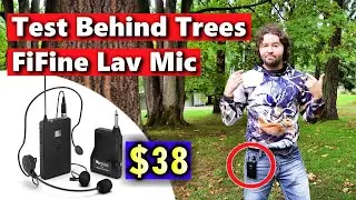 Fifine K037B Mic Review Test Best Budget Wireless Microphone System Headset Lavalier Lapel Under $40