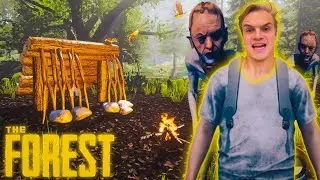 ШОК! РАЗБИЛИСЬ НА САМОЛЕТЕ, ТВОРИТЬСЯ КАКАЯ ТО ЖЕСТЬ, ПЕРВОЕ ВПЕЧАТЛЕНИЕ THE FOREST, ПОСТРОИЛИ ДОМ