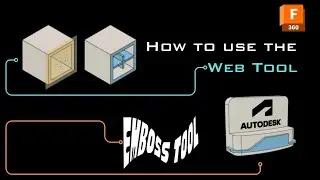 Fusion 360 Tutorial on Webtool and Emboss Tool | How to use web and emboss tool in fusion 360