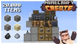 The Greatest Cobblestone Generator under 10,000 SU | Create Mod TUTORIAL