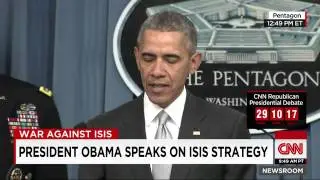 Pentagon President Obama live at the Pentagon: 'The point is ISIL leaders cannot hide, and