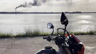 По дамбе Кийлов-Процев / Kovi Advance 250 / Honda CRF 300 L