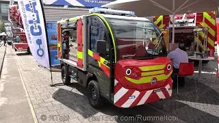 Tiny Emergency One electric fire engine for Rolls Royce –Interschutz 2022 Germany – walk around
