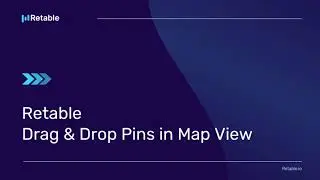 Retable - Move Pins with Drag and Drop in Map View