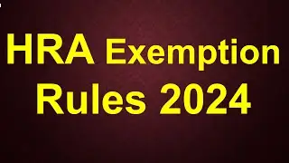 HRA Exemption 2024|How to calculate hra exemption ay 24-25| Hra new tax regime ,old tax regime|