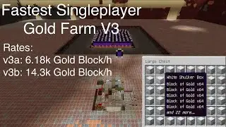 Fastest Singleplayer Gold Farm V3- ZardorMC's Gold Farm Series