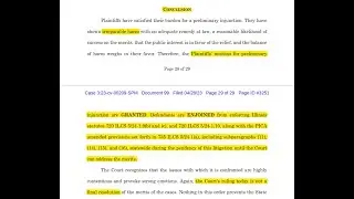 Illinois Assault Weapon Ban: Judicial [TEMPORARY] ruling today.