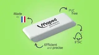 Maped - White Eraser - English