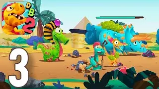 Dino Bash: Travel Through Time - Gameplay Walkthrough Part 3 - Island 4 (ios,Android)