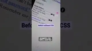 Without CSS, After using CSS. Subscribe 🙏 
