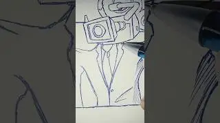 как нарисовать большого Камера-мена