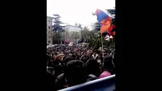 Армяне у посольства Турции в Тбилиси 24.04.2015г