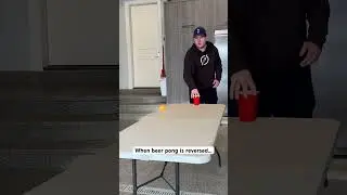 When beer pong is reversed… #shorts