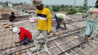 Concrete Casting Track Live Vedio | Electrical pipe layout | Lattest vedio concrete Work