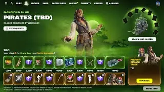 ALL Pirates of Caribbean Mini Battle Pass Rewards..!! (Fortnite)
