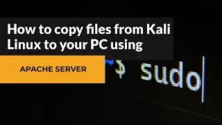 How to copy files from Kali Linux to your PC using Apache Server | VirtualTechBytes