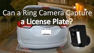 Can a Ring camera capture a license plate?