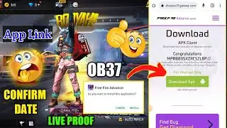 HOW TO DOWNLOAD FREE FIRE ADVANCE SERVER OB37 | FREE FIRE ADVANCE SERVER OB37 | FREEFIRE ADVANCE APP