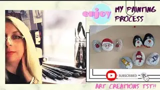 DIY Christmas Rocks Painting Craft Ideas - Stone Art For Winter Home Decor/Part 1