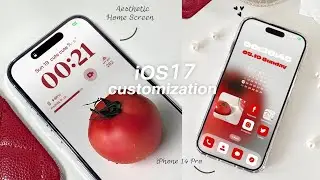 iOS 17 AESTHETIC CUSTOMIZATION 🍅✨ Red | custom iphone theme, widgets, icons tutorial