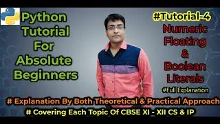 Literals In Python | Python  tutorial for beginners | Python Fundamentals| CBSE CS With Python