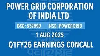 Power Grid Q1FY26 Concall | Earnings Conference Call Q1 Results 2026 