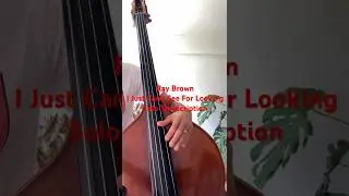 これぞレイブラウンI Just Can't See For Looking(Solo Transcription) #bass #jazz #basssolo