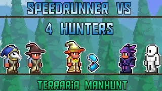 Speedrunner vs 4 Hunters - Terraria Manhunt