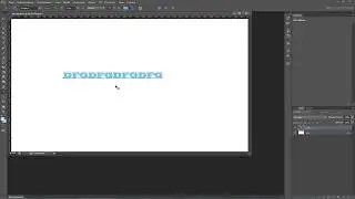 Как сделать написанный текст жирнее и более объемным в программе Photoshop CS6
