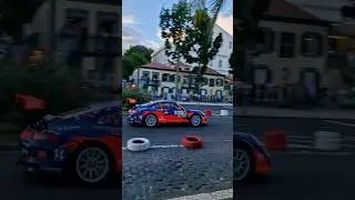 Two insanely loud Porsche's 911GT3 Rally cars Racing in Madeira island ! #rallycar #porsche #short