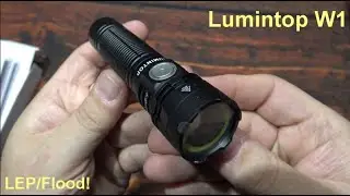Lumintop W1 LEP & Flood Flashlight Kit Review! (LEP/COB Including Red Combo, 600 Lumens, Compact!)