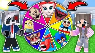 НУБ И ПРО НАШЛИ СЦП КОЛЕСО ФОРТУНЫ в МАЙНКРАФТ РАКУН И ДОЧКА НОВАЯ РУБРИКА