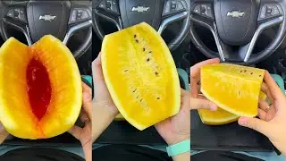 Sariq Tarvuz | Желтый арбуз | ASMR Food