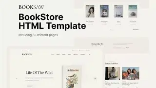 Booksaw | HTML CSS Website for BookStore | Source Code