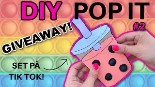 DIY pop it #2,  BUBBLE TEA 🤩 GIVEAWAY, VIND DIN EGEN POP IT‼️