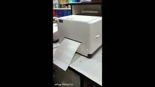 Gobbler Barcode Printer Label change and auto calibration #barcodeprinter