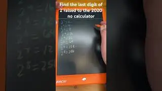 Find the last digit of 2 raised to the 2020 no calculator