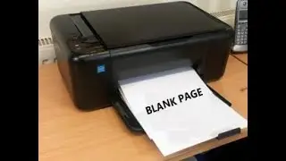 Printer Print Blank Page, how to fix this