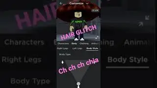 Doing the ROBLOX HAIR GLITCH