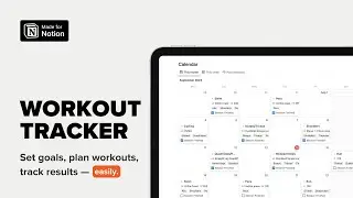Notion Workout Tracker Template