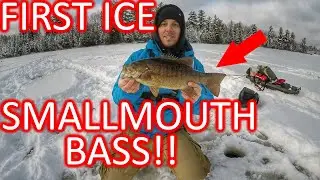 First Ice Smallmouth Bass!