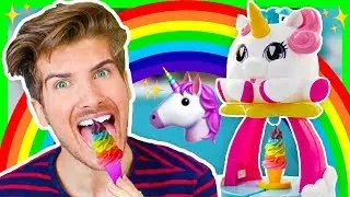 RAINBOW UNICORN ICE CREAM MAKER! | Joey Graceffa