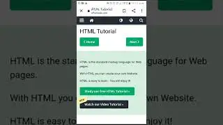 Html tutorial by w3school 