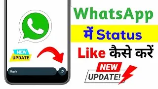 Whatsapp status like kaise kare 2024 | Whatsapp status like option | How to like whatsapp status