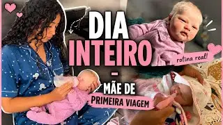 Dia inteiro sendo mãe de primeira viagem de uma recém nascida (bebê reborn) 👩🏻‍🍼🍼👶🏻 | Gabi reborn