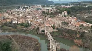 Besalu Spain by  DJI Mini Mavic 3