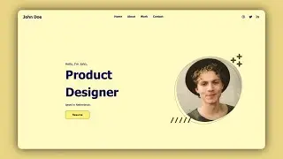 Create A Portfolio Website Using HTML and CSS | Portfolio Kaise Banaye