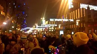 Новогодняя харинама на Крещатике 31.12.2017