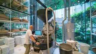 ARABICA Roastery store Hong Kong construction and final look video